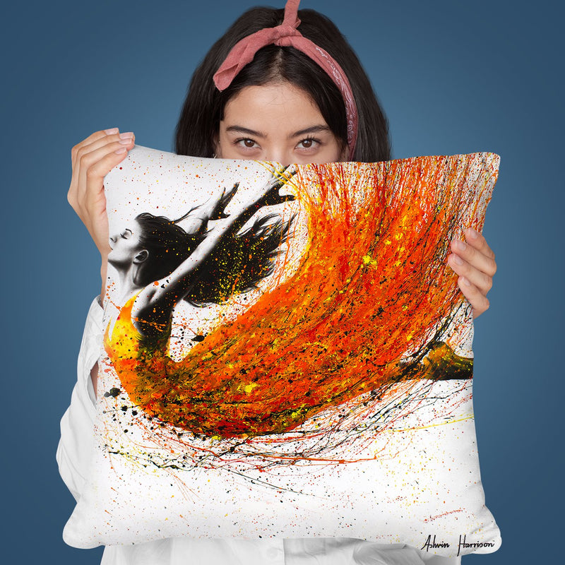 Night Fire Dance Throw Pillow By Ashvin Harrison