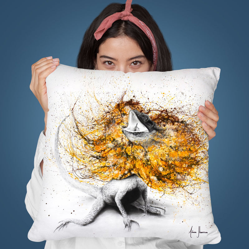 Frilled Throw Pillow By Ashvin Harrison