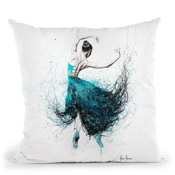 Gold River Dance Throw Pillow By Ashvin Harrison