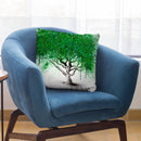 Green Breeze Tree Throw Pillow By Ashvin Harrison