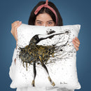 Black Swan Night Throw Pillow By Ashvin Harrison