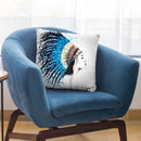 Her Feathers Throw Pillow By Ashvin Harrison
