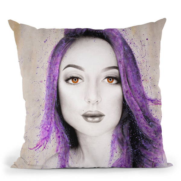 Her Purpura Throw Pillow By Ashvin Harrison