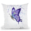 Lavender Butterfly Throw Pillow By Ashvin Harrison