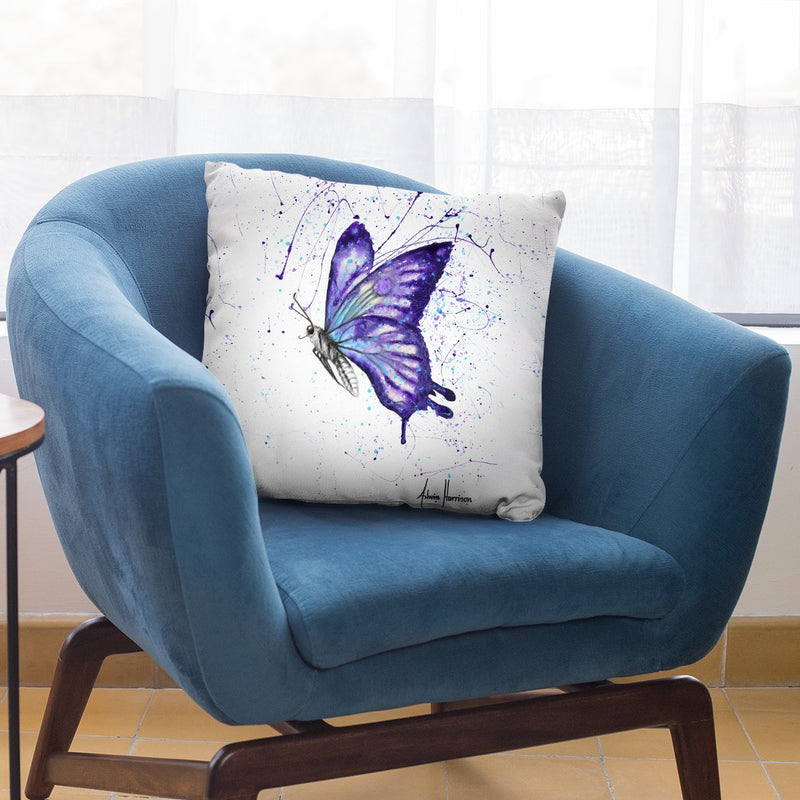 Lavender Butterfly Throw Pillow By Ashvin Harrison