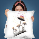 Mushroom Dance Throw Pillow By Ashvin Harrison