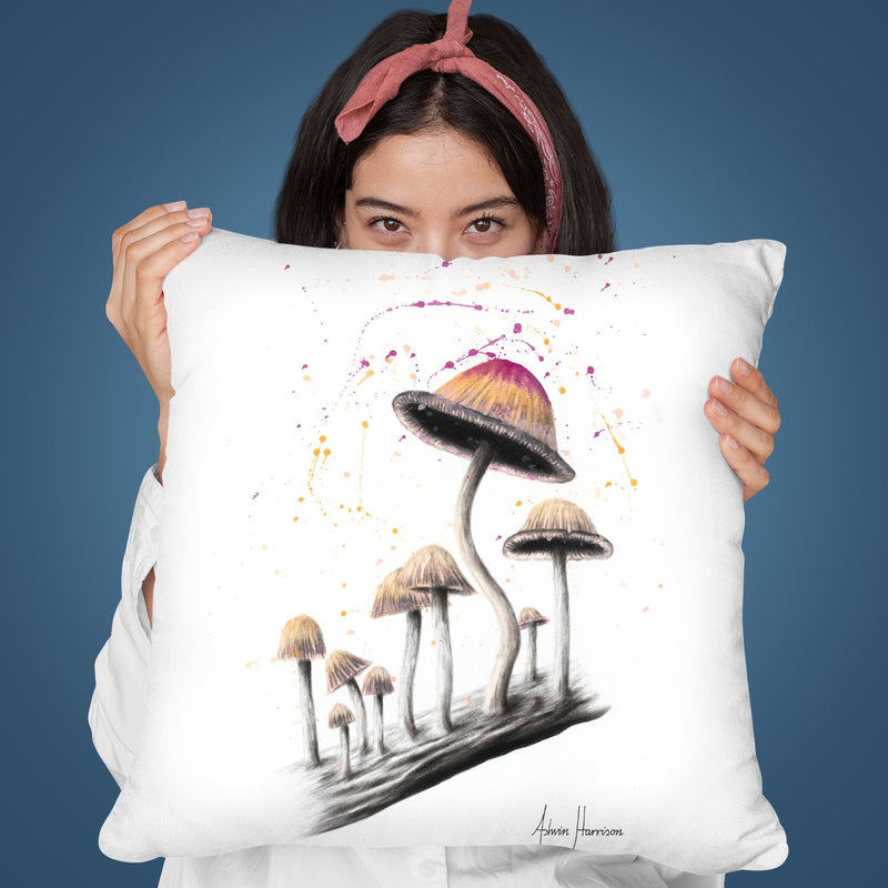 Mushroom Dance Throw Pillow By Ashvin Harrison