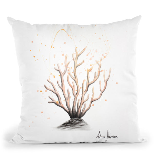 New Coral Throw Pillow By Ashvin Harrison
