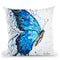 Blue Butterfly Rains Throw Pillow By Ashvin Harrison