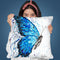 Blue Butterfly Rains Throw Pillow By Ashvin Harrison
