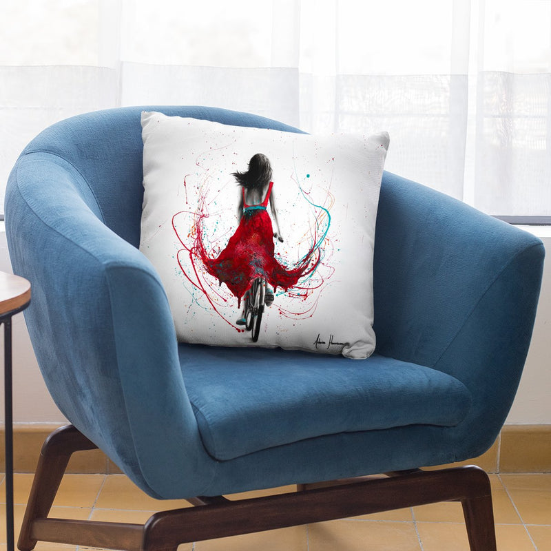 New Morning Bicycle Throw Pillow By Ashvin Harrison