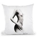 Nude Woman Charcoal Study 70 Throw Pillow By Ashvin Harrison