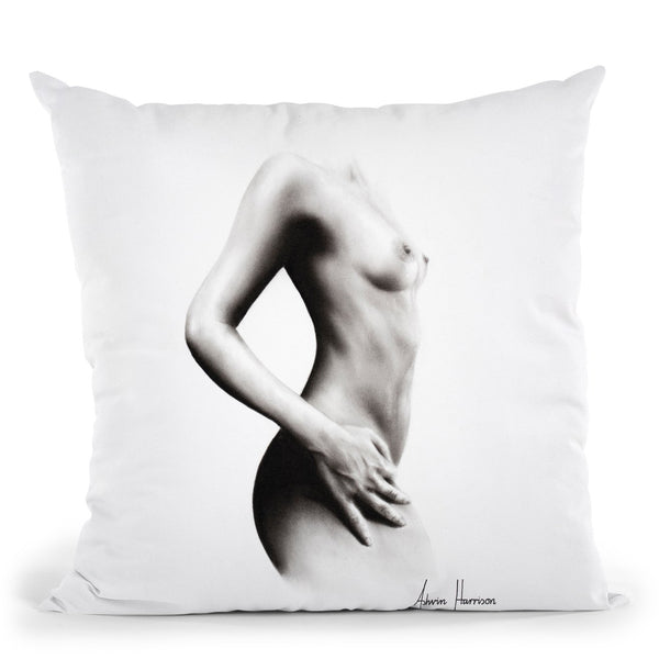 Nude Woman Charcoal Study 70 Throw Pillow By Ashvin Harrison