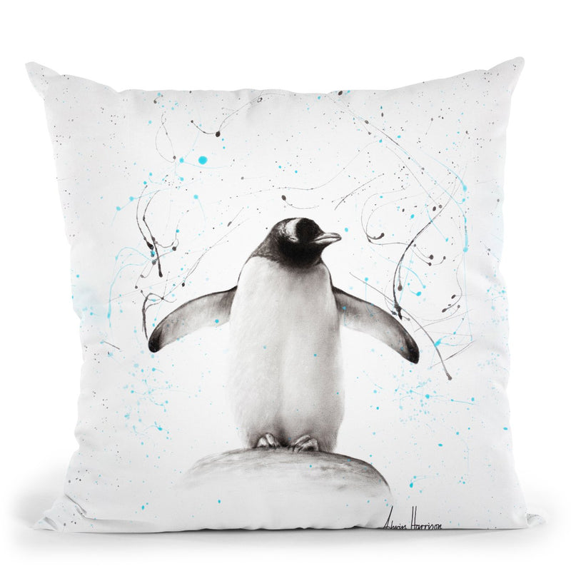 Penguin Parade Throw Pillow By Ashvin Harrison