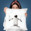 Penguin Parade Throw Pillow By Ashvin Harrison