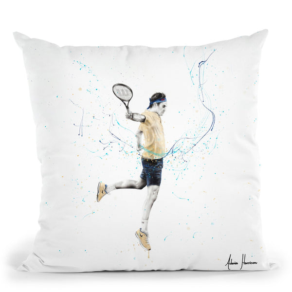 Roger Federer Inspired- Maestro Throw Pillow By Ashvin Harrison