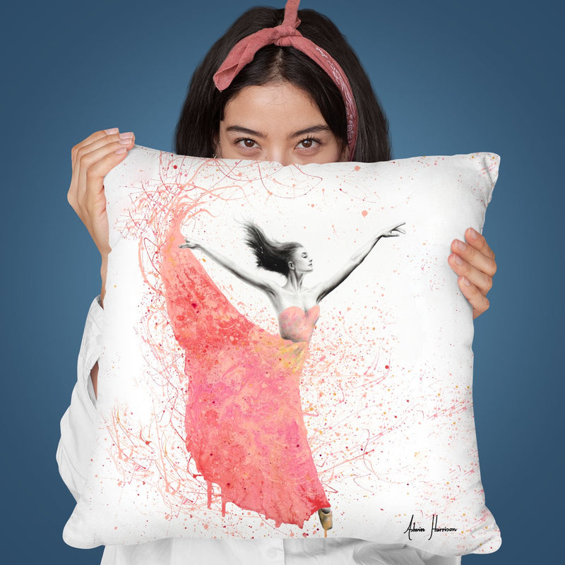 Rose Petal Dance Throw Pillow By Ashvin Harrison