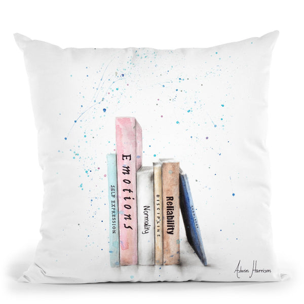 The Book Balance Throw Pillow By Ashvin Harrison