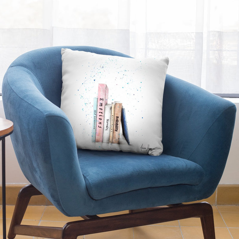 The Book Balance Throw Pillow By Ashvin Harrison