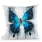The Butterfly Blue Wings Throw Pillow By Ashvin Harrison