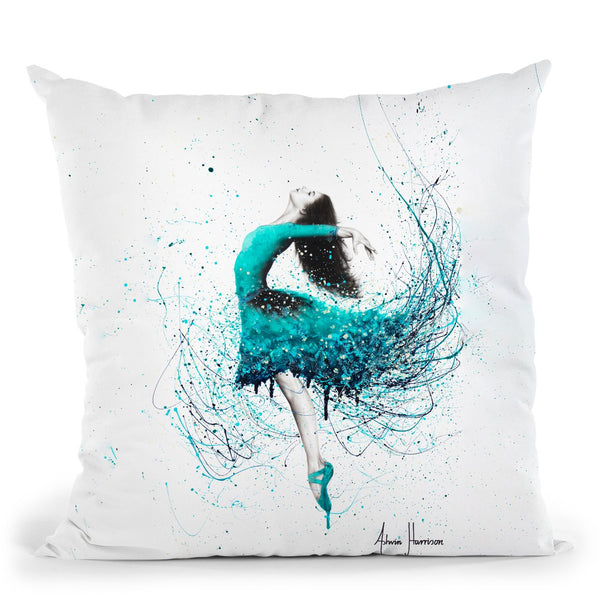 Turquoise Ocean Dancer Throw Pillow By Ashvin Harrison