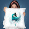 Turquoise Ocean Dancer Throw Pillow By Ashvin Harrison