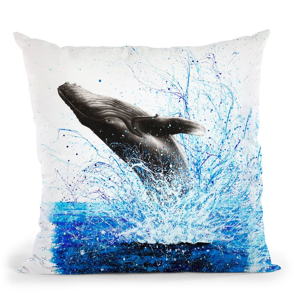 Whale Waves Throw Pillow By Ashvin Harrison