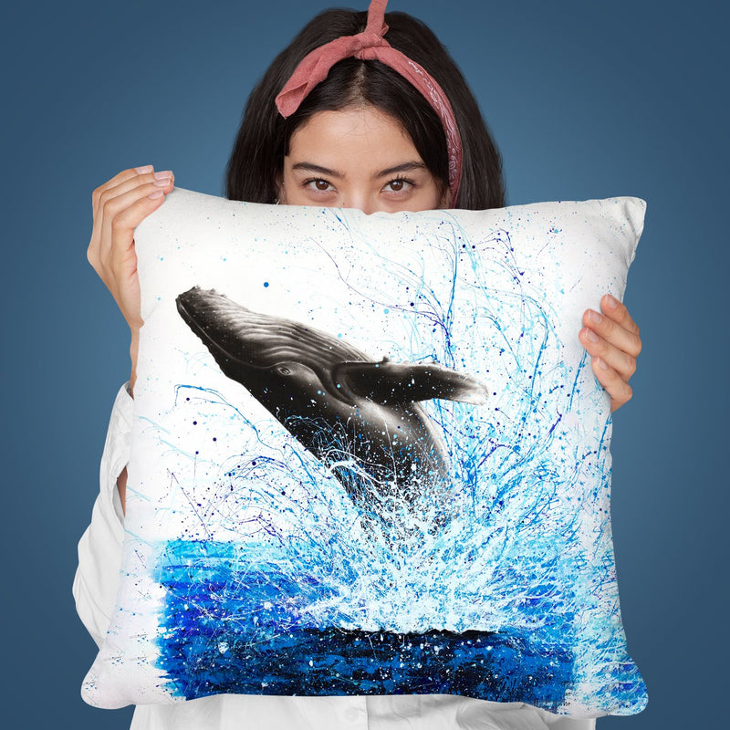 Whale Waves Throw Pillow By Ashvin Harrison