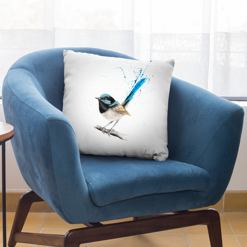 Wren Wisdom Throw Pillow By Ashvin Harrison