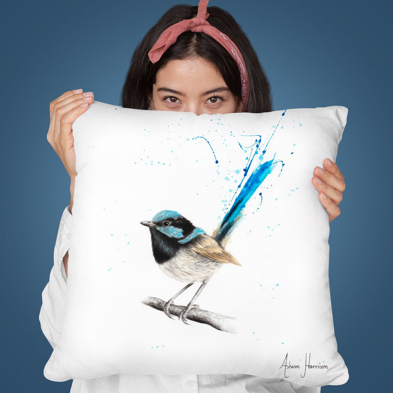 Wren Wisdom Throw Pillow By Ashvin Harrison
