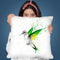 Bird Of Emeralds Throw Pillow By Ashvin Harrison