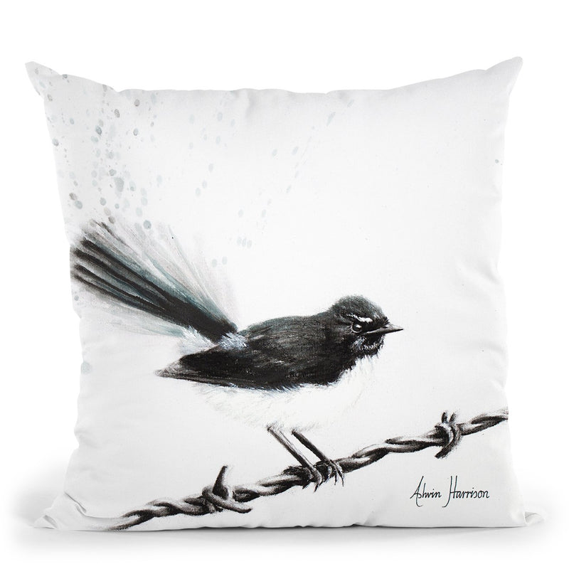 Coleraine Willy Wagtail Throw Pillow By Ashvin Harrison