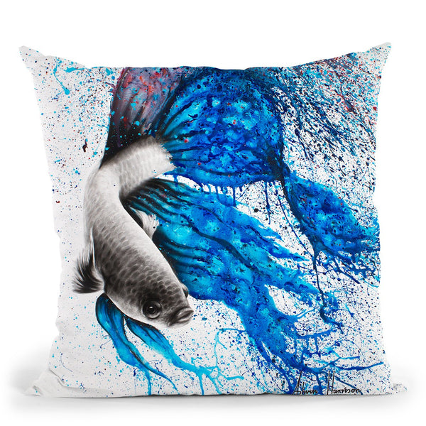 Dancing Gourami Throw Pillow By Ashvin Harrison