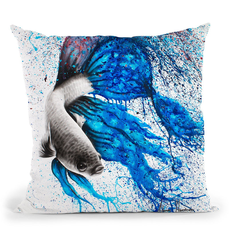Dancing Gourami Throw Pillow By Ashvin Harrison