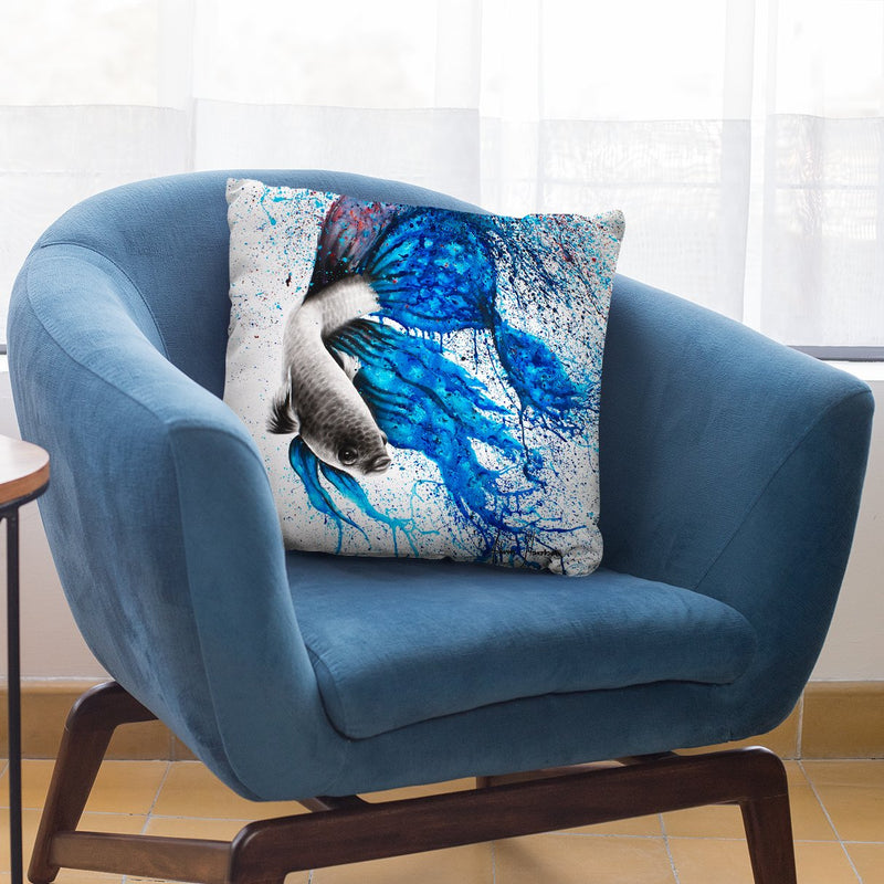 Dancing Gourami Throw Pillow By Ashvin Harrison