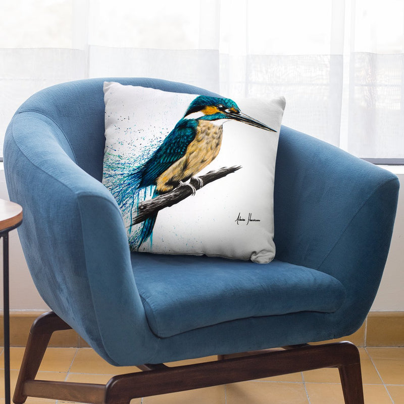 Enlightened Kingfisher Throw Pillow By Ashvin Harrison