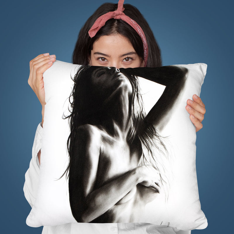 Existential Woman Iv Throw Pillow By Ashvin Harrison
