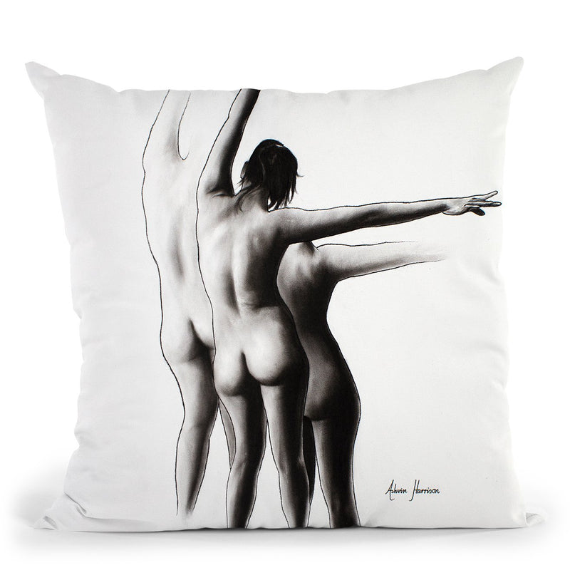 Existential Woman Ix Throw Pillow By Ashvin Harrison