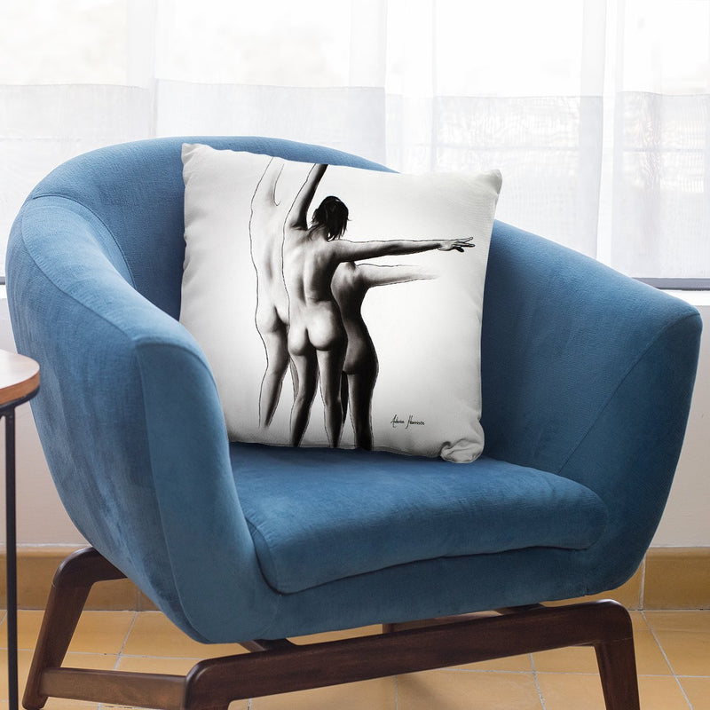 Existential Woman Ix Throw Pillow By Ashvin Harrison