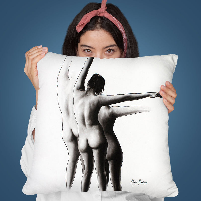 Existential Woman Ix Throw Pillow By Ashvin Harrison