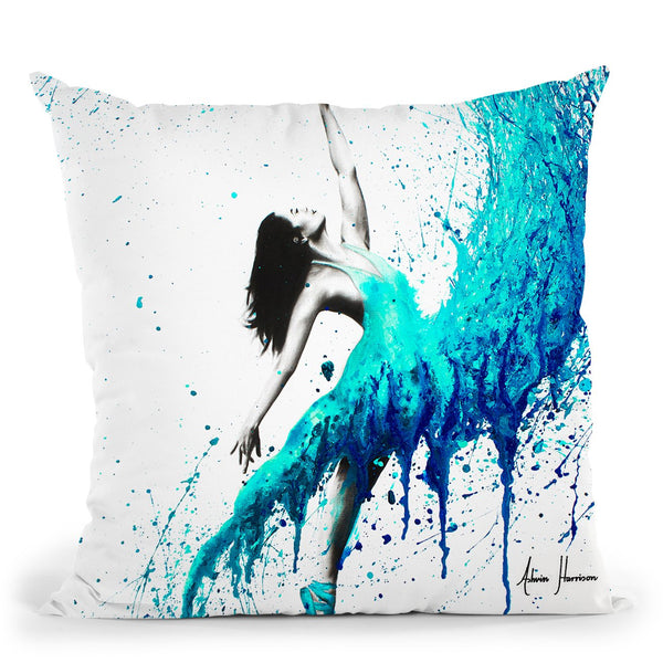 In The Waves Throw Pillow By Ashvin Harrison
