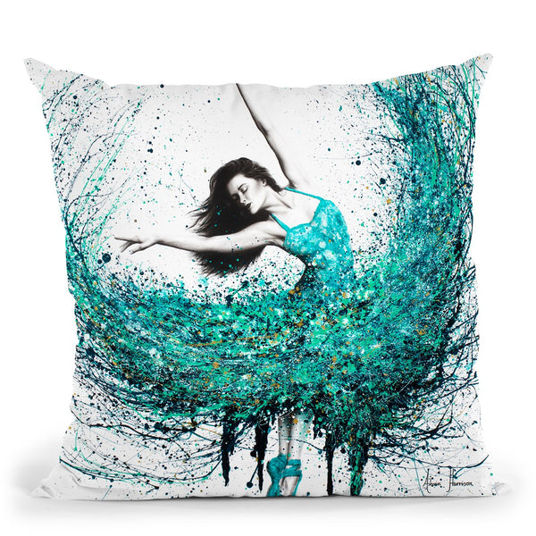 Jade Ballet Throw Pillow By Ashvin Harrison