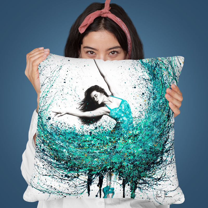 Jade Ballet Throw Pillow By Ashvin Harrison