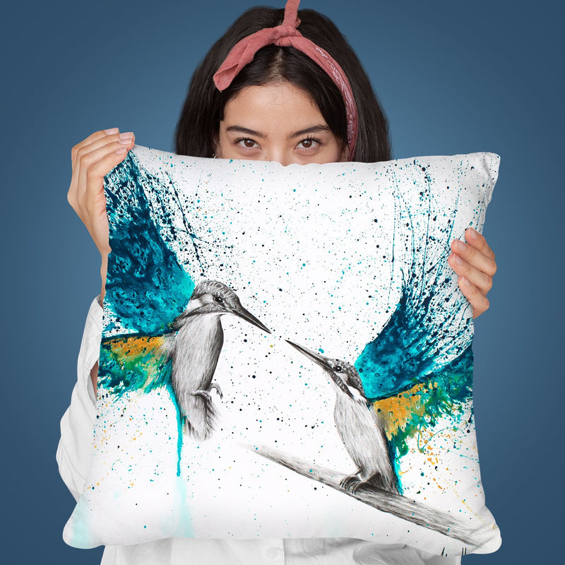 Kingfisher Memories Ver1 Throw Pillow By Ashvin Harrison
