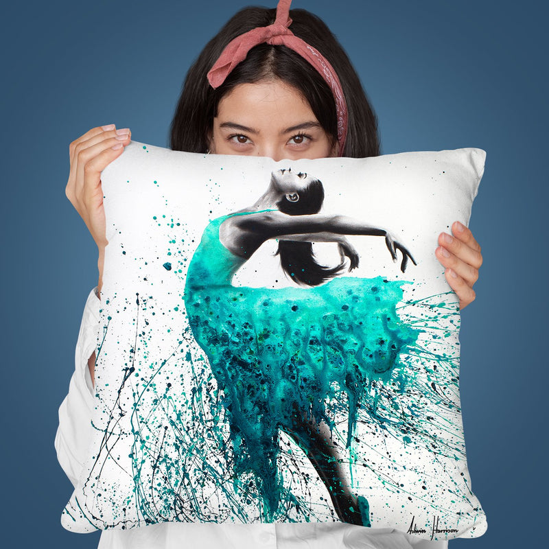 Kingfisher Woman Throw Pillow By Ashvin Harrison