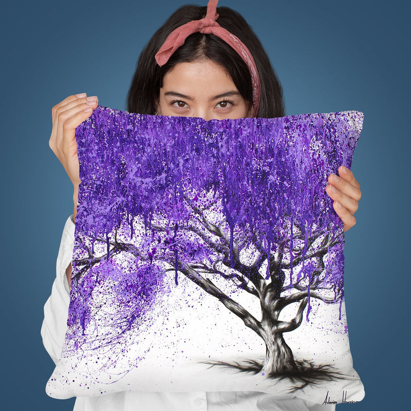 Meet You At The Jacaranda Throw Pillow By Ashvin Harrison