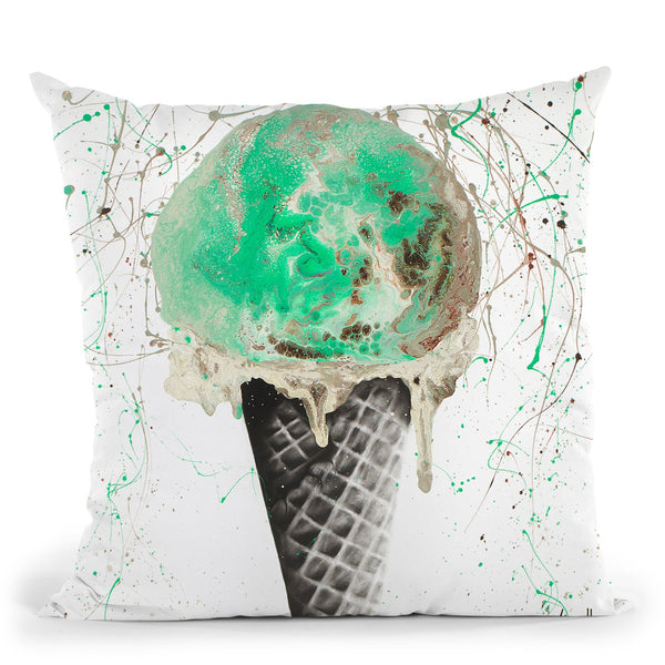 Mint And Chocolate Throw Pillow By Ashvin Harrison