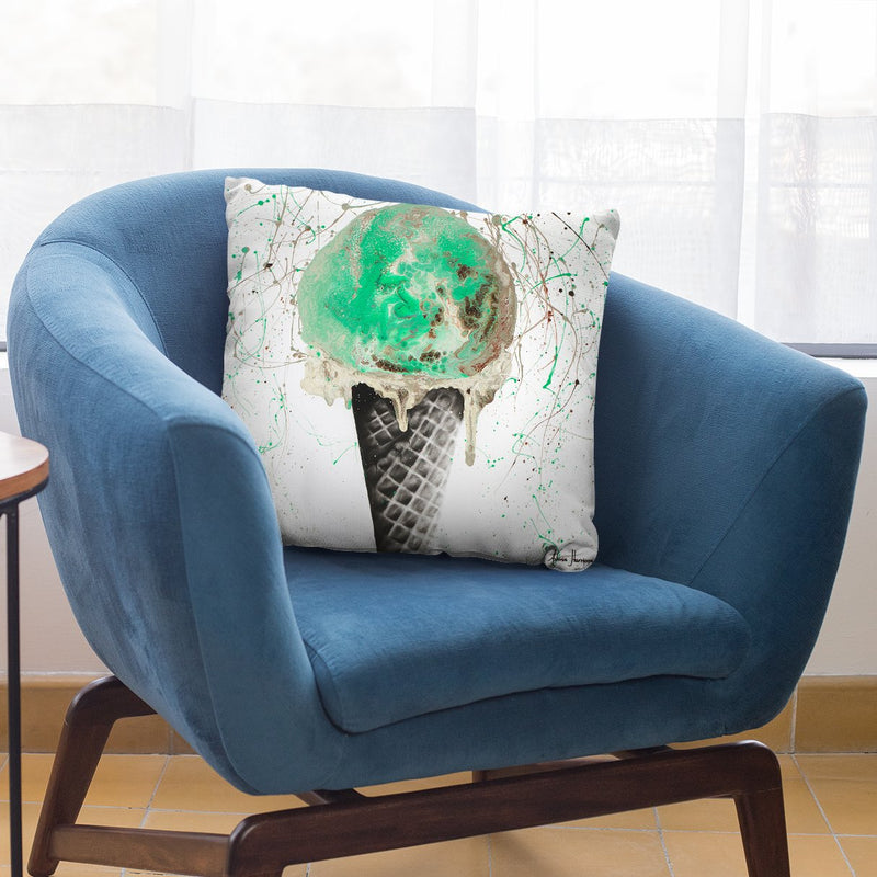 Mint And Chocolate Throw Pillow By Ashvin Harrison