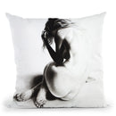 Nude Woman Charcoal Study 38 Throw Pillow By Ashvin Harrison