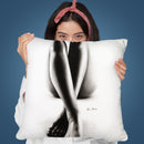 Nude Woman Charcoal Study 43 Throw Pillow By Ashvin Harrison